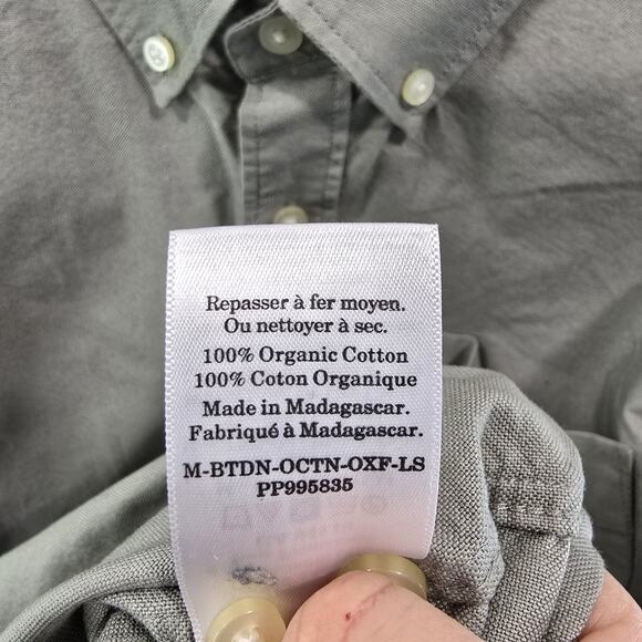 Everlane Shirt Mens Medium Green Oxford Long Sleeve Button Down Cotton - Picture 12 of 14